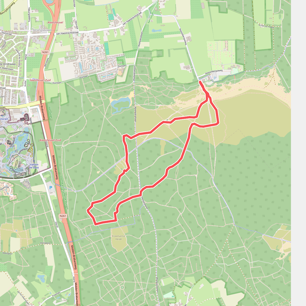 Wandelroute Roestelberg