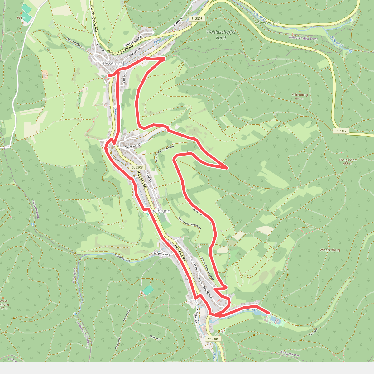Julius-Echter-Weg Mespelbrunn