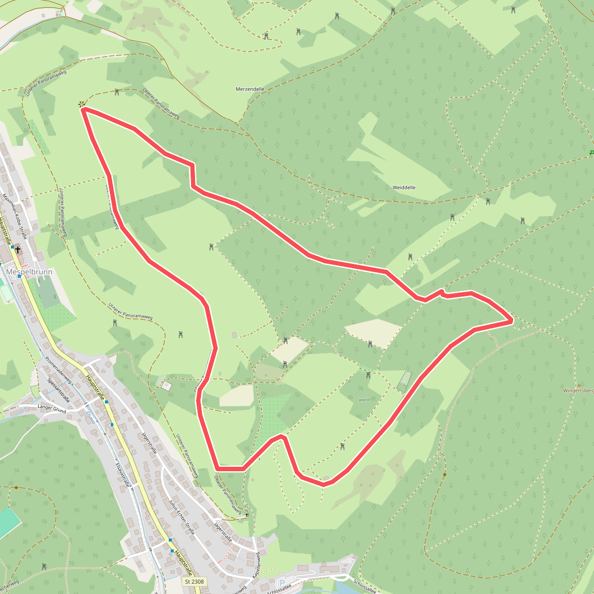 Nordic Walking 2 Rot Mespelbrunn