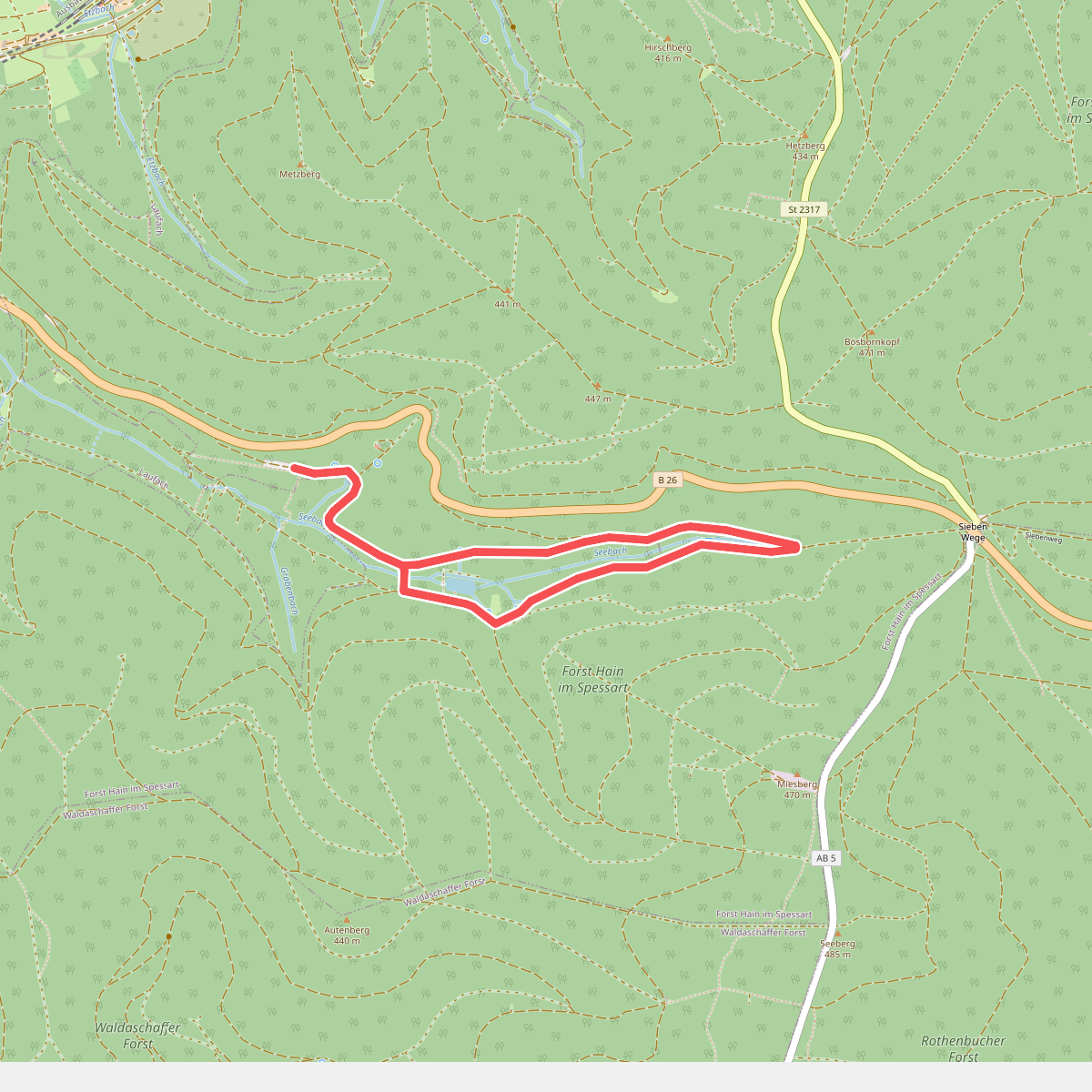 Rundweg Seebachtal Hain