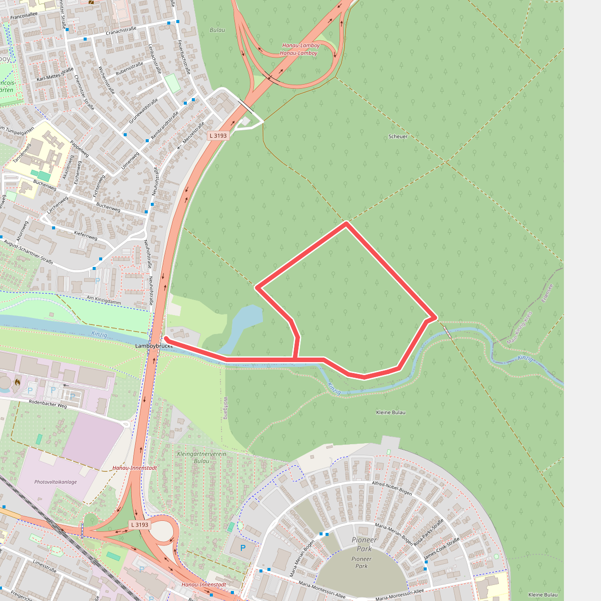 Hanau - Rundwanderweg Zecke