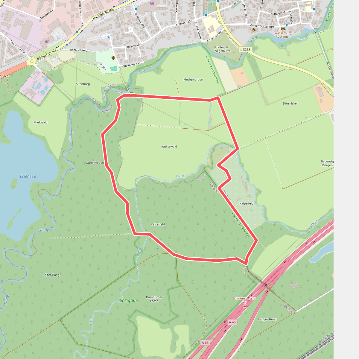Rückingen - Rundwanderweg Zecke