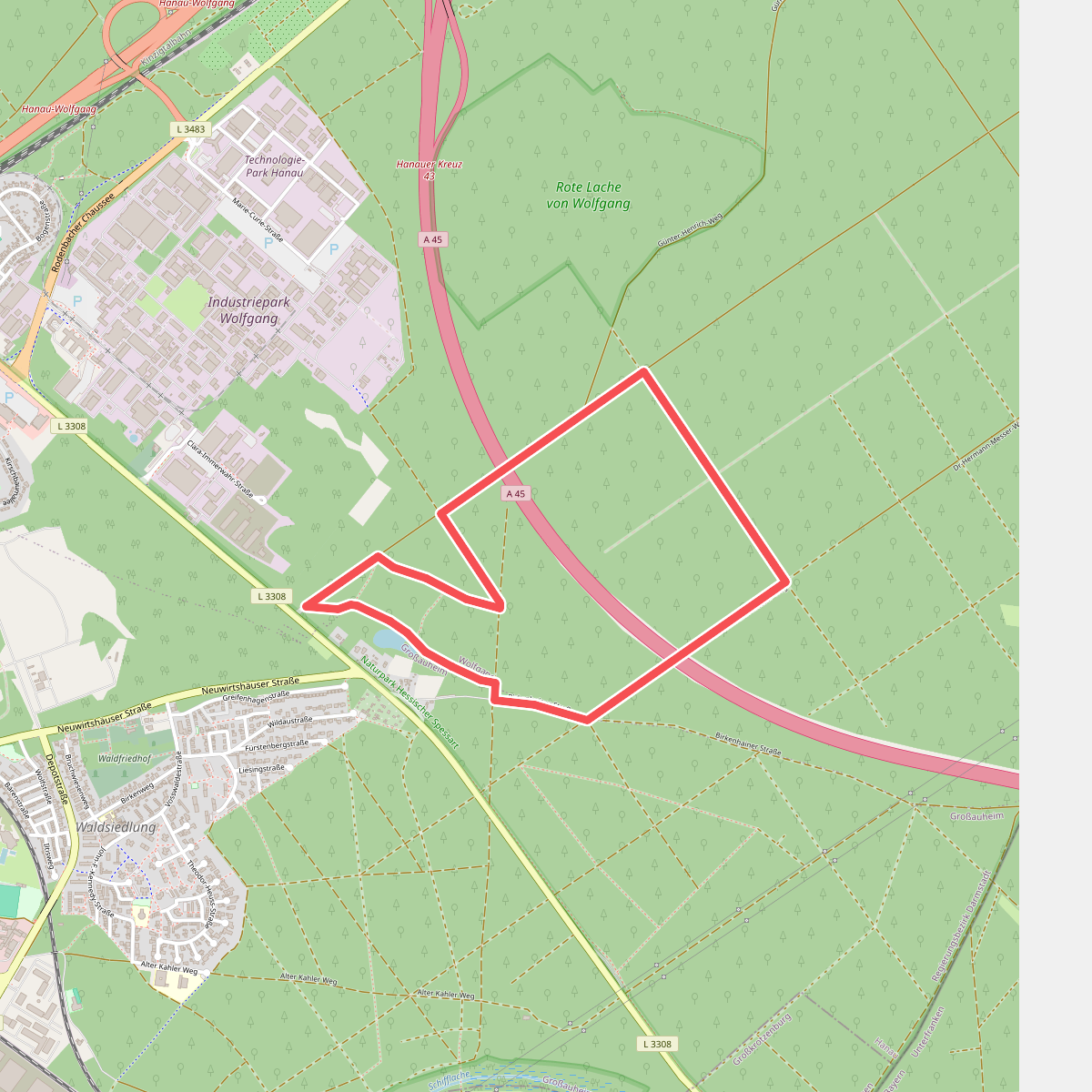 Spessartspuren - Limes Spur bei Hanau-Neuwirtshaus