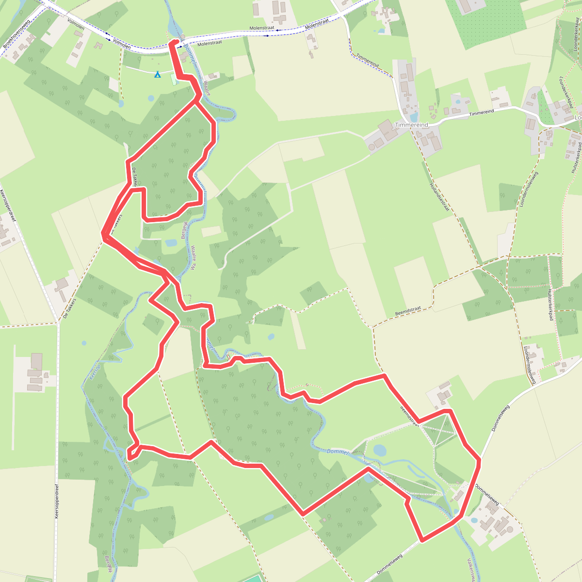 Wandelroute Loondermolenpad