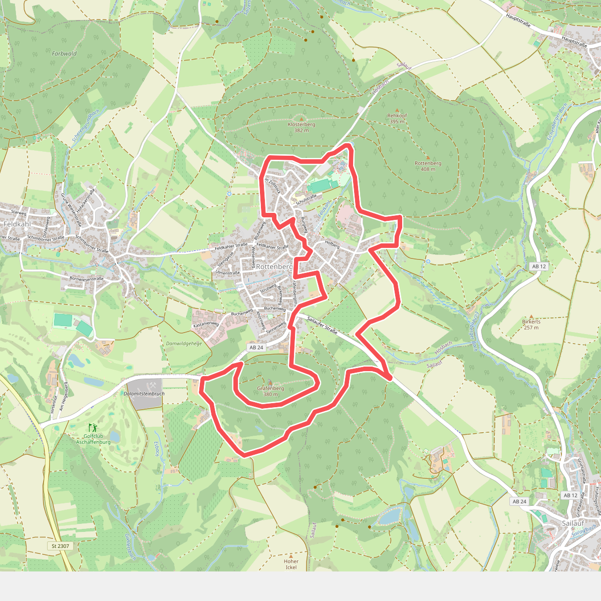 Schwarzer Keiler, Rundweg Rottenberg