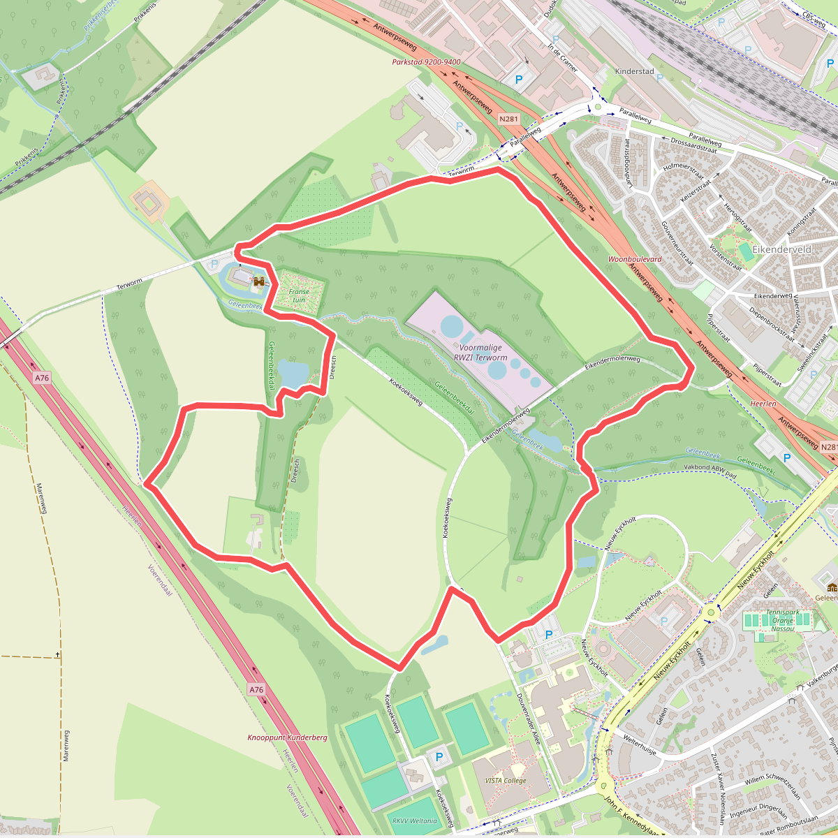 Wandelroute Terworm, vlak bij Heerlen