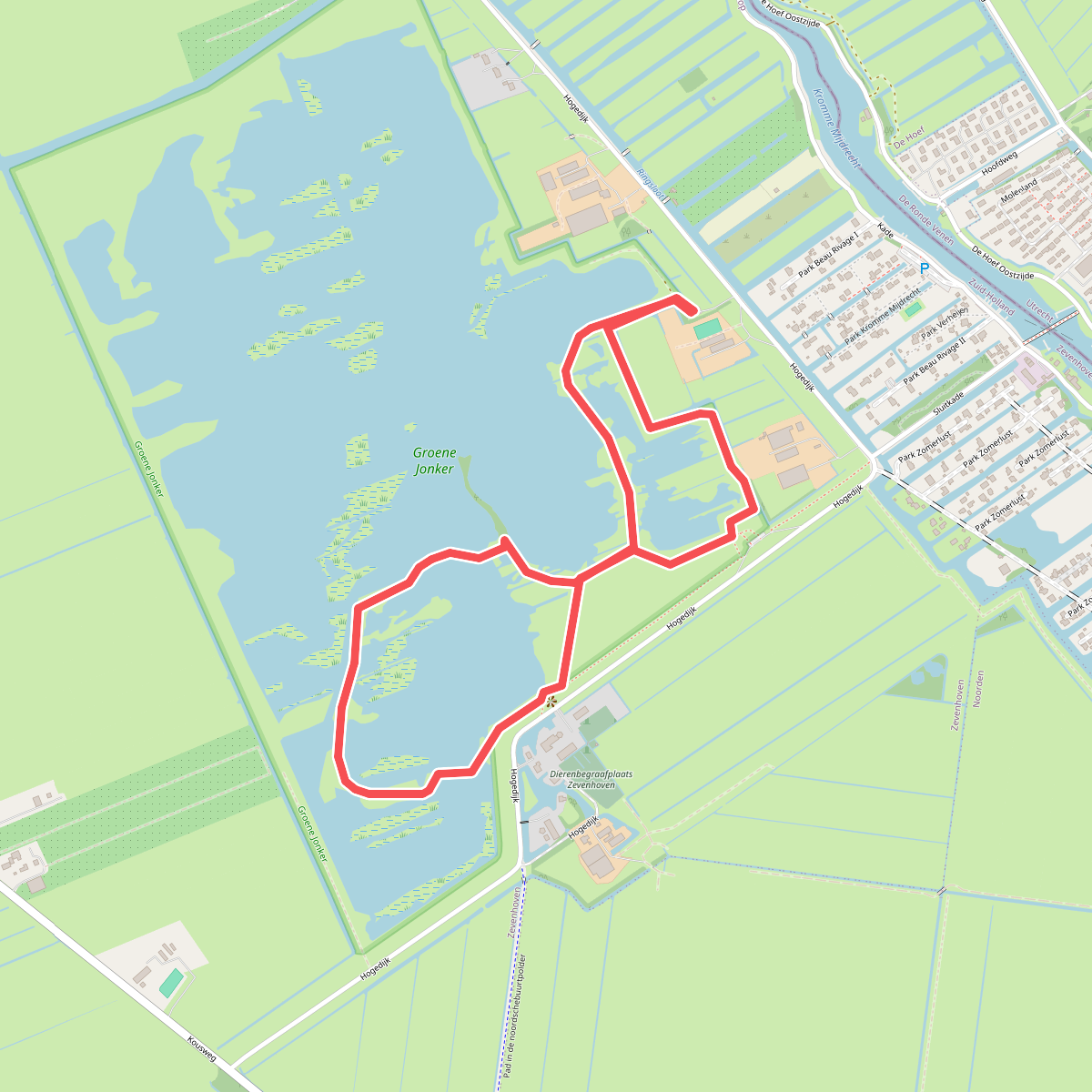 Winterwandelroute in de Groene Jonker