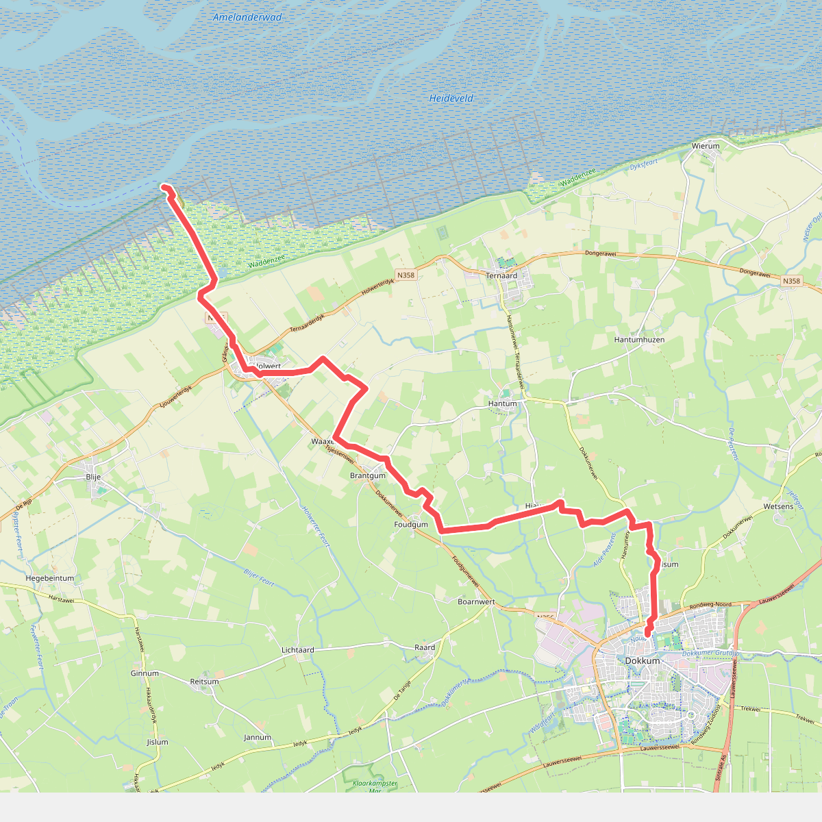 Dagwandeling van Stad naar Wad · Nederlands Kustpad 3 etappe 23
