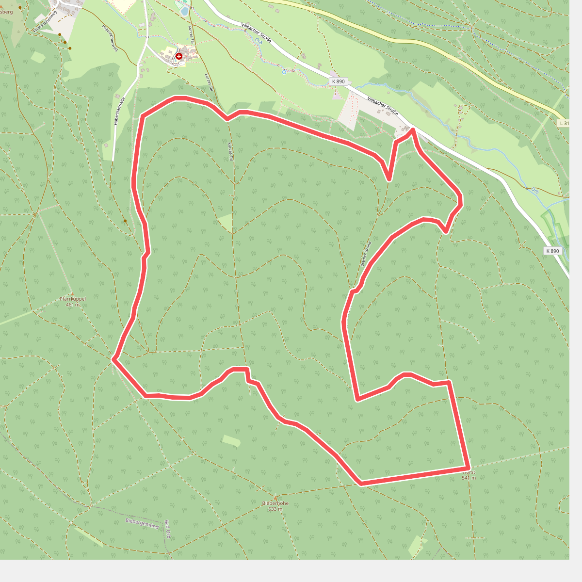 Bad Orb Rundwanderweg 10 (Bad Orber Hochgefühl)