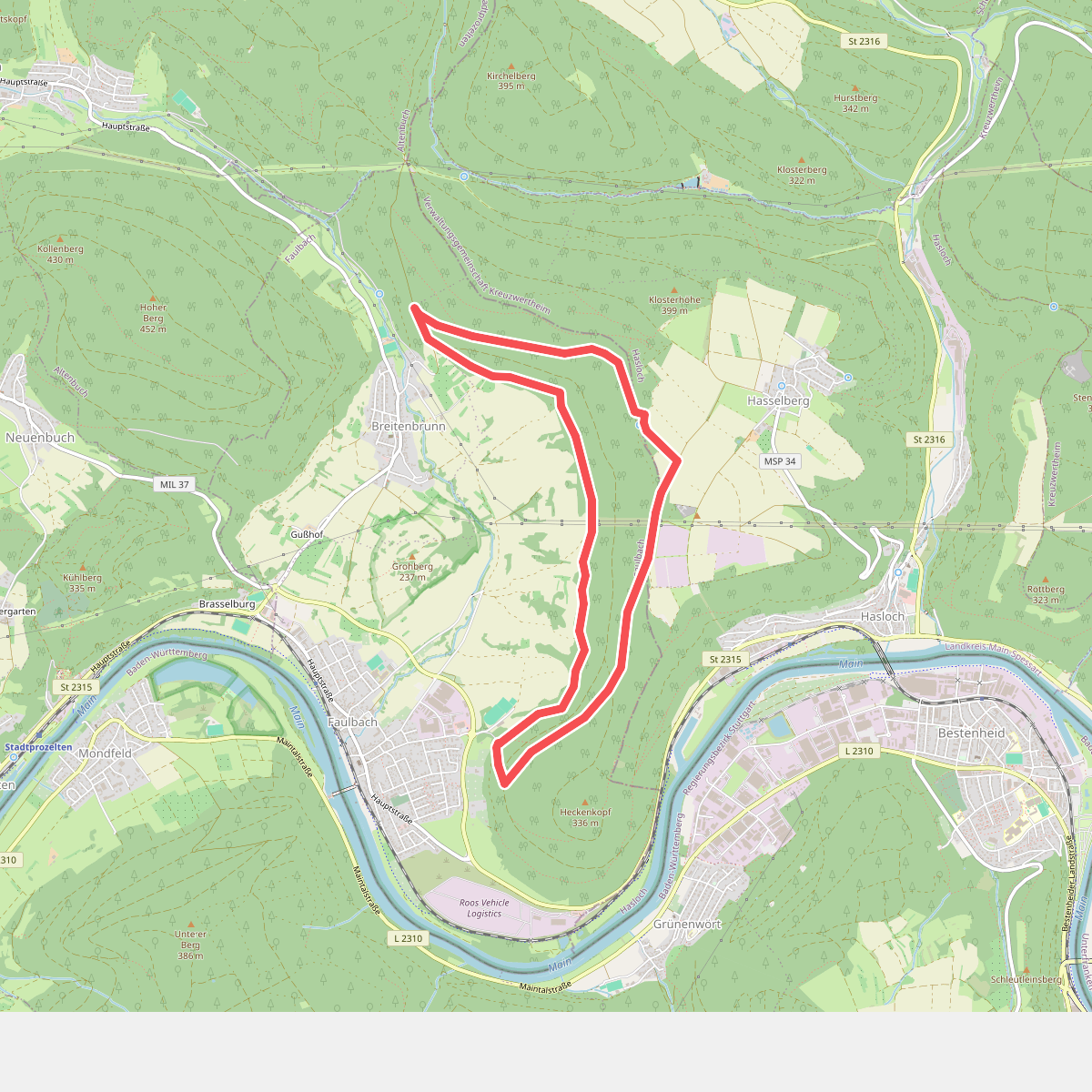 Schwarzer Keiler, Rundwanderweg Breitenbrunn