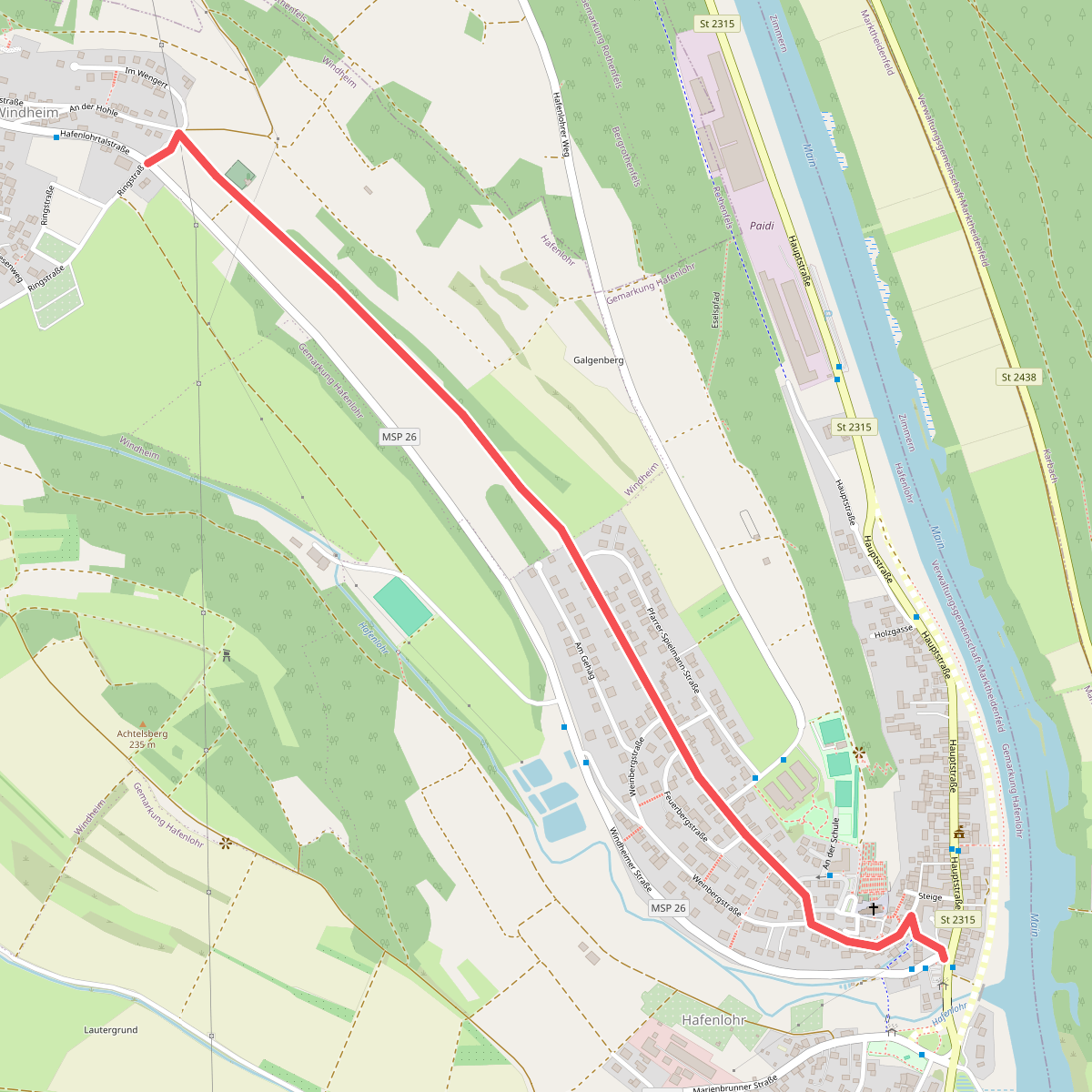 Ortswanderweg Hafenlohr 1