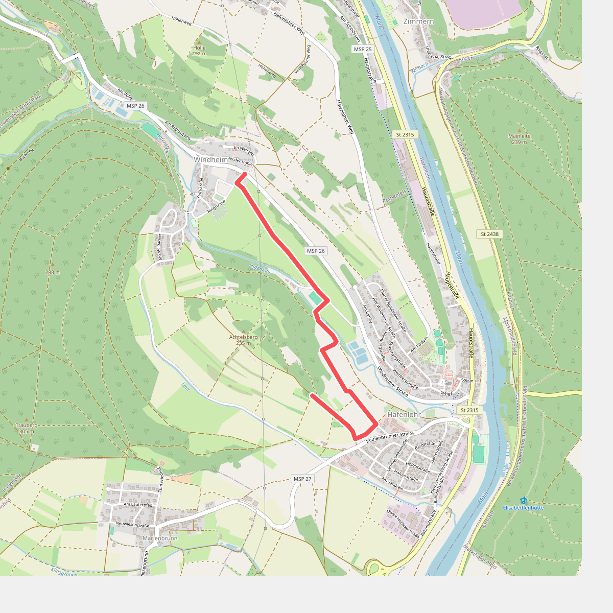 Ortswanderweg Hafenlohr 2