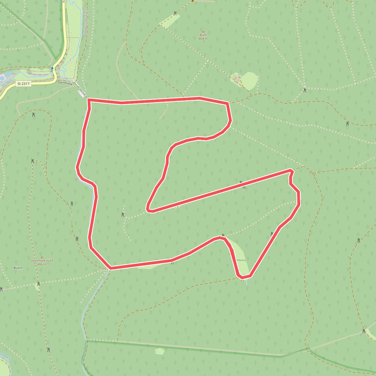 Blaues Eichenblatt, Forst Rohrbrunn