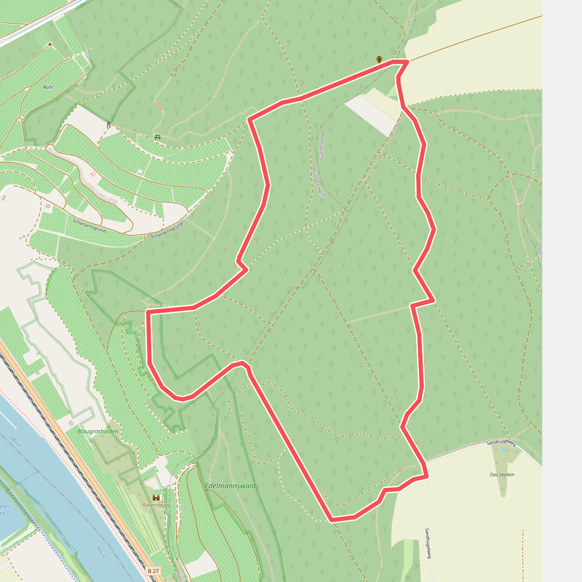 Blauer Schmetterling im Edelmannswald