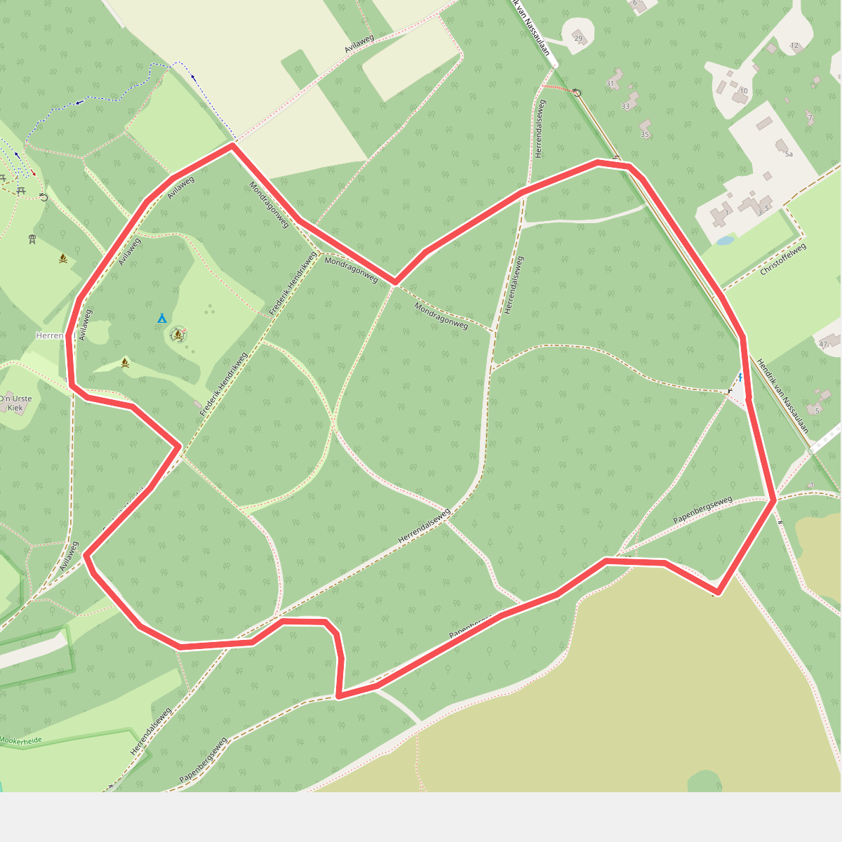 Wandelroute Herrendal