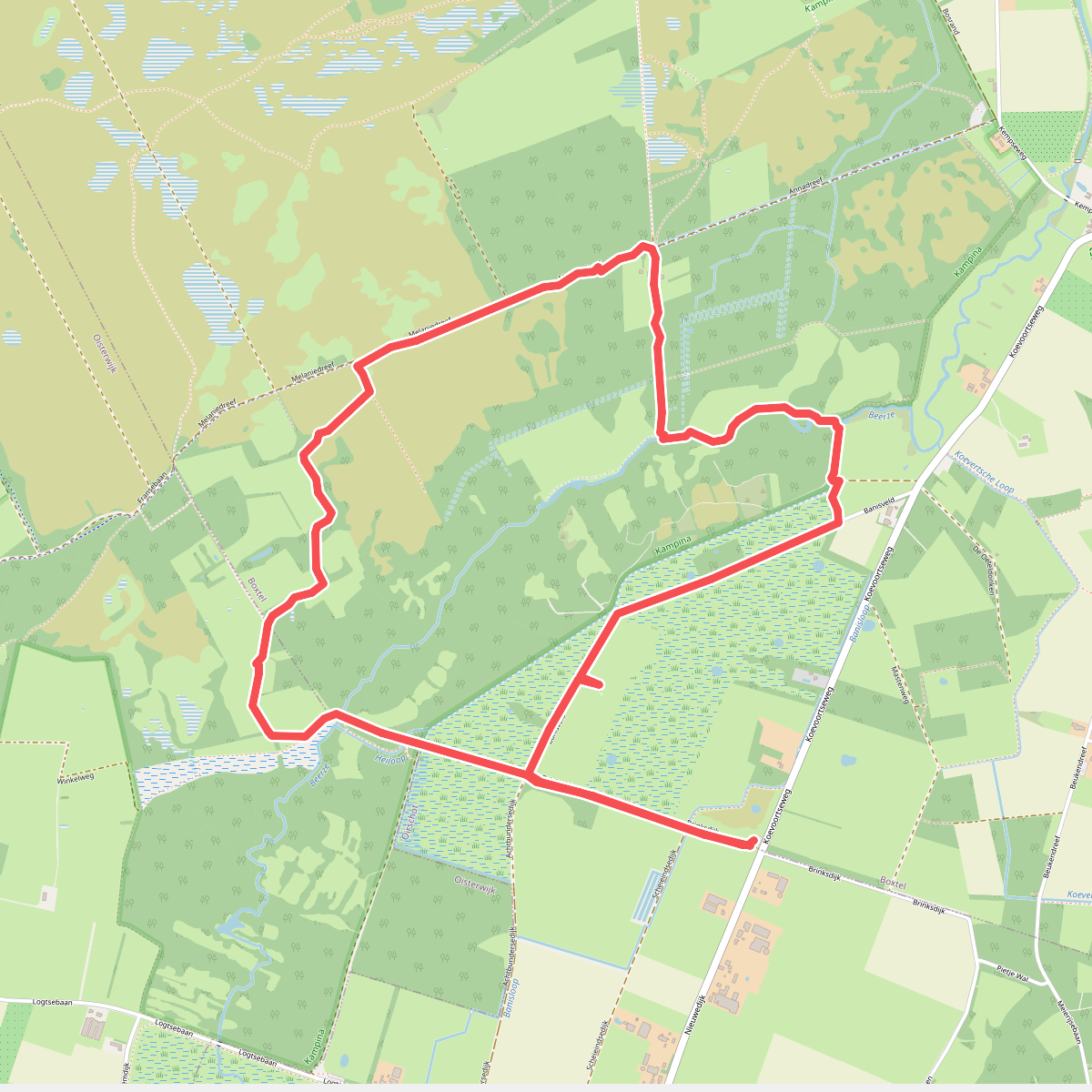 Wandelroute Cultuurhistorisch Banisveld bij Boxtel