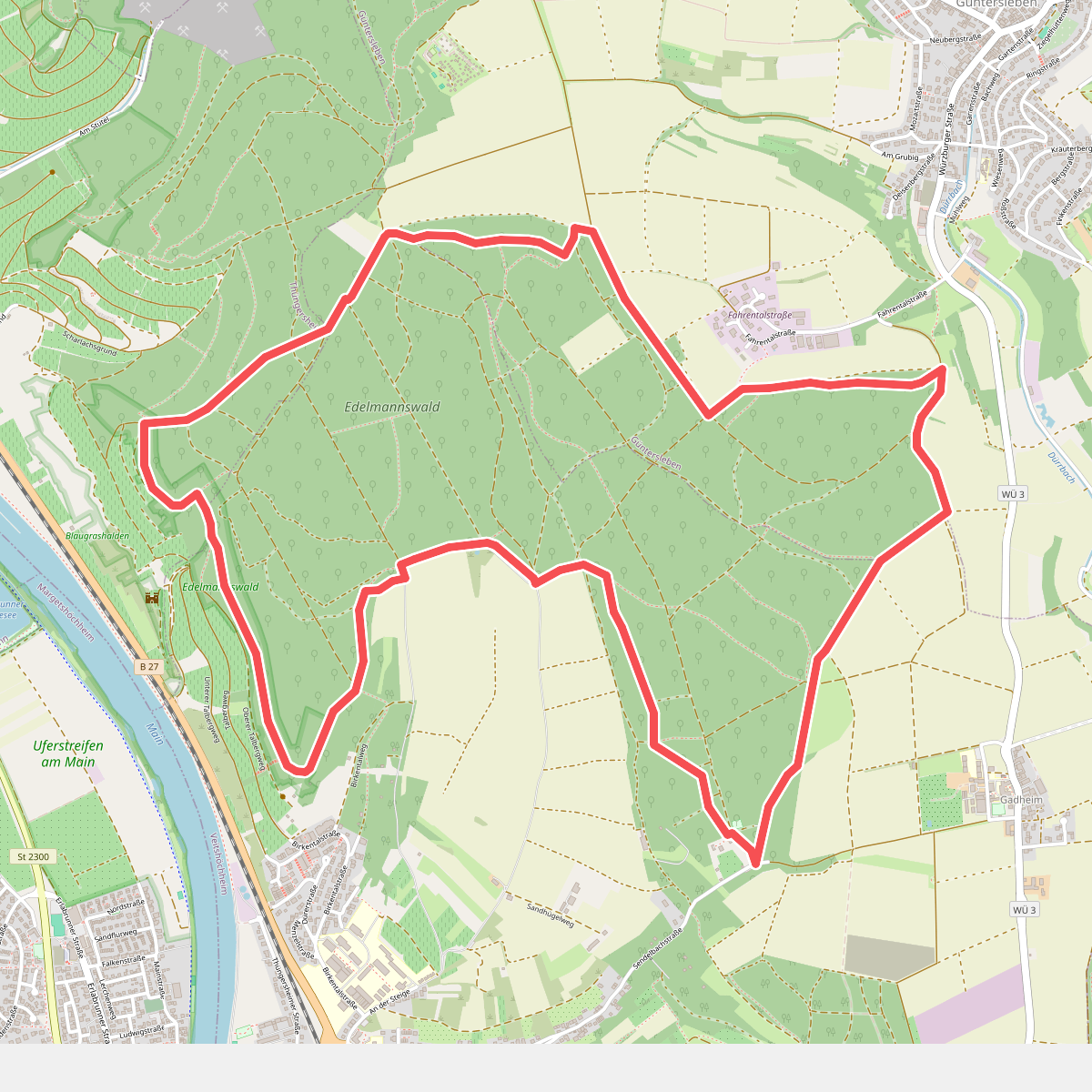 WanderErlebnisRoute Veitshöchheim "Waldrunde"
