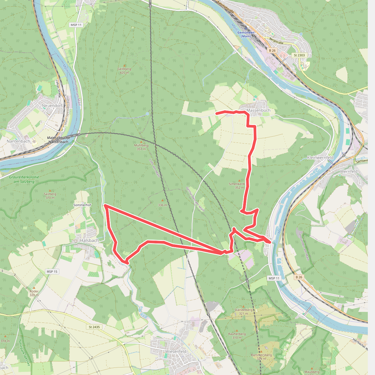 Ortswanderweg Gemünden 4