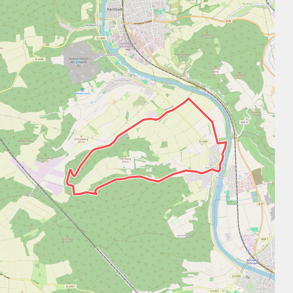Rundwanderweg H 2 Himmelstadt "Tiefer Brunnen"