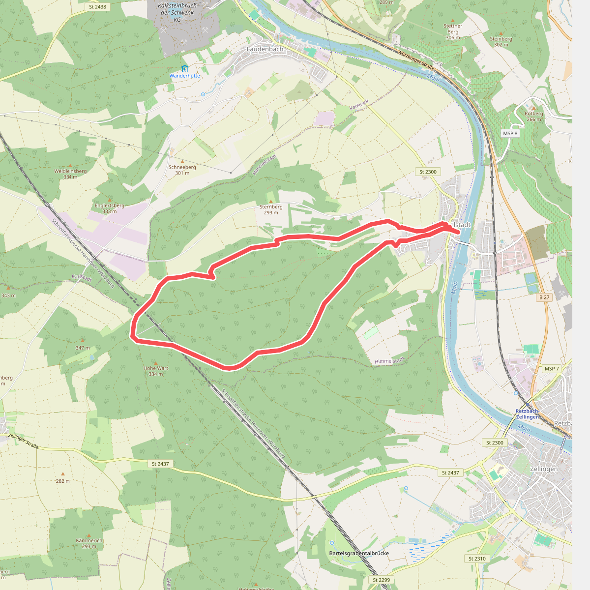 Rundwanderweg H 3 Himmelstadt "Lichteiche"
