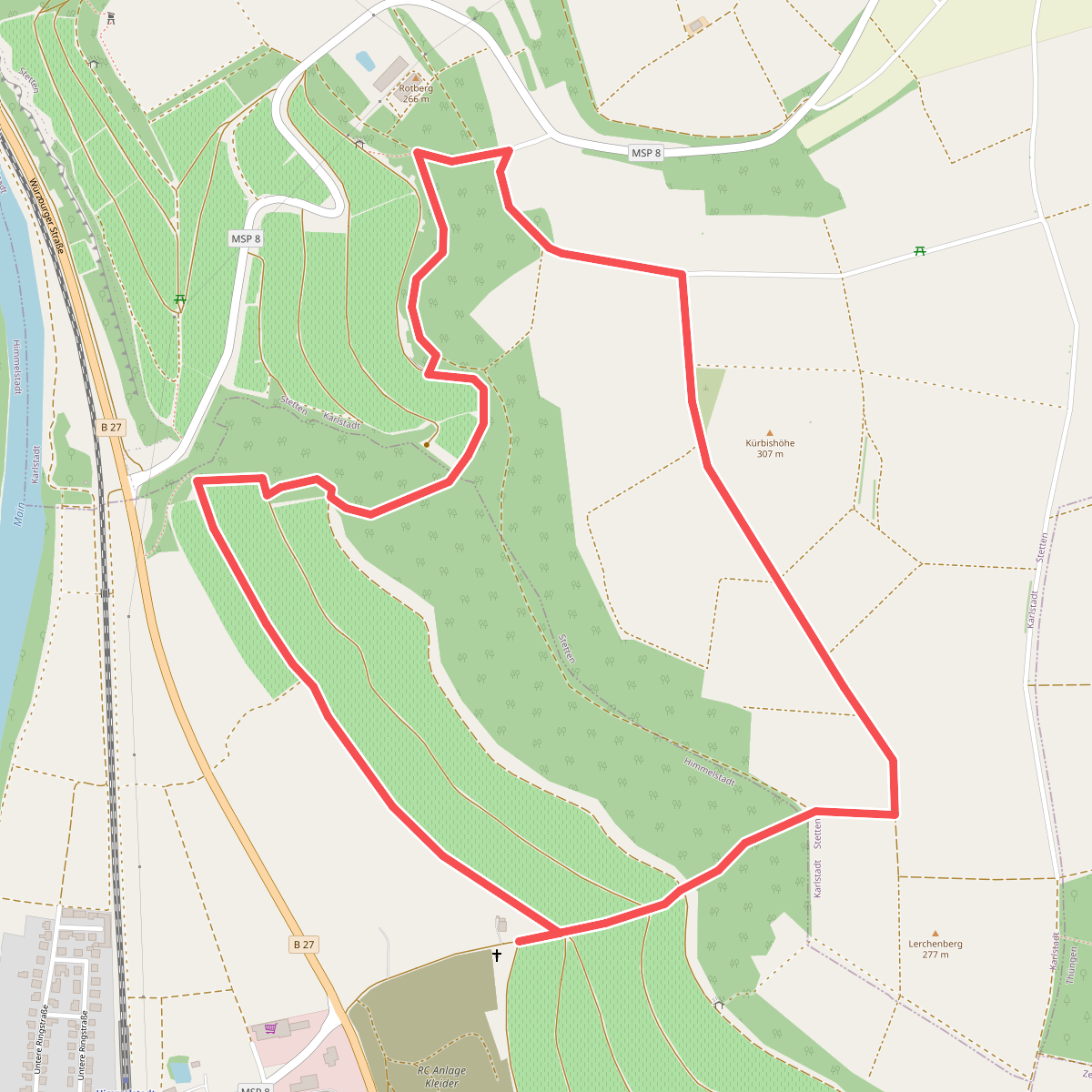 Rundwanderweg H 7 Himmelstadt "Kürbishöhe"