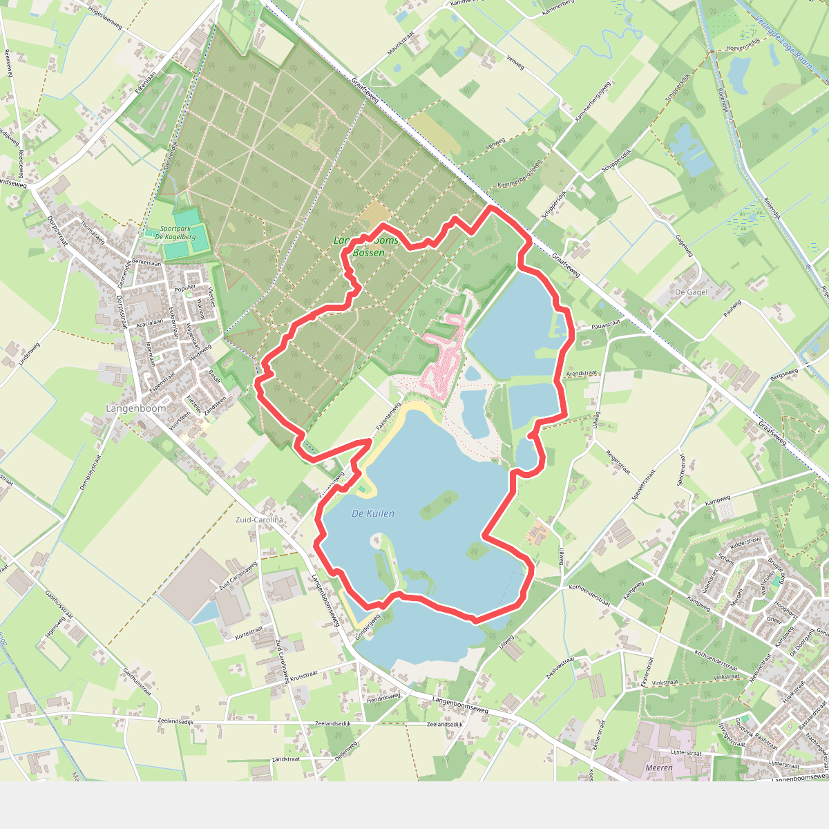 Wandelroute Langenboomse Bossen - De Kuilen