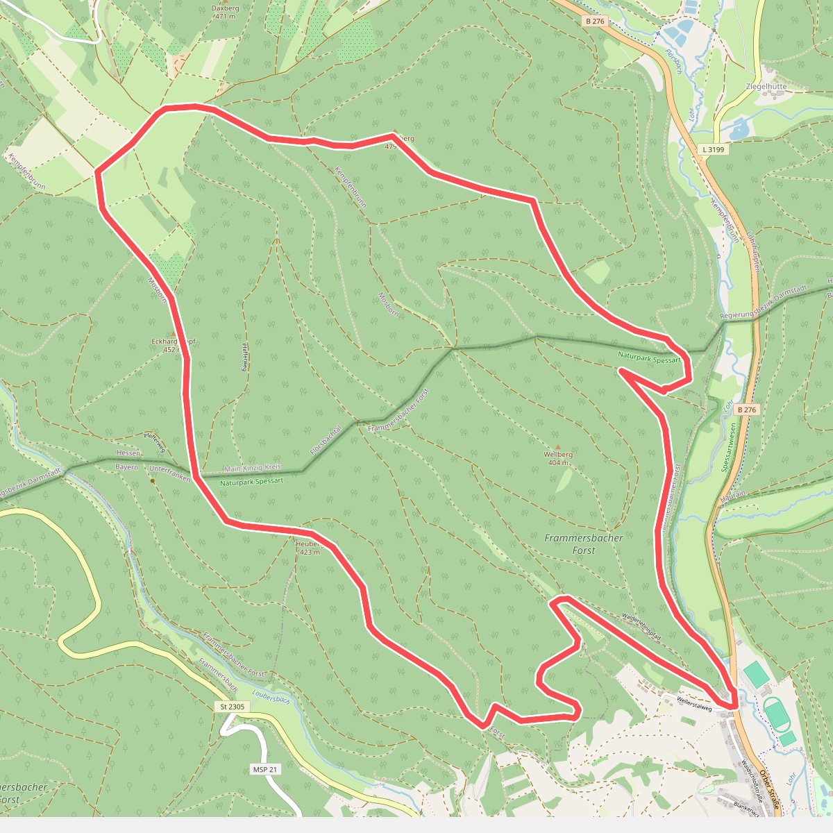 Frammersbach Nordic Walking-Runde 5