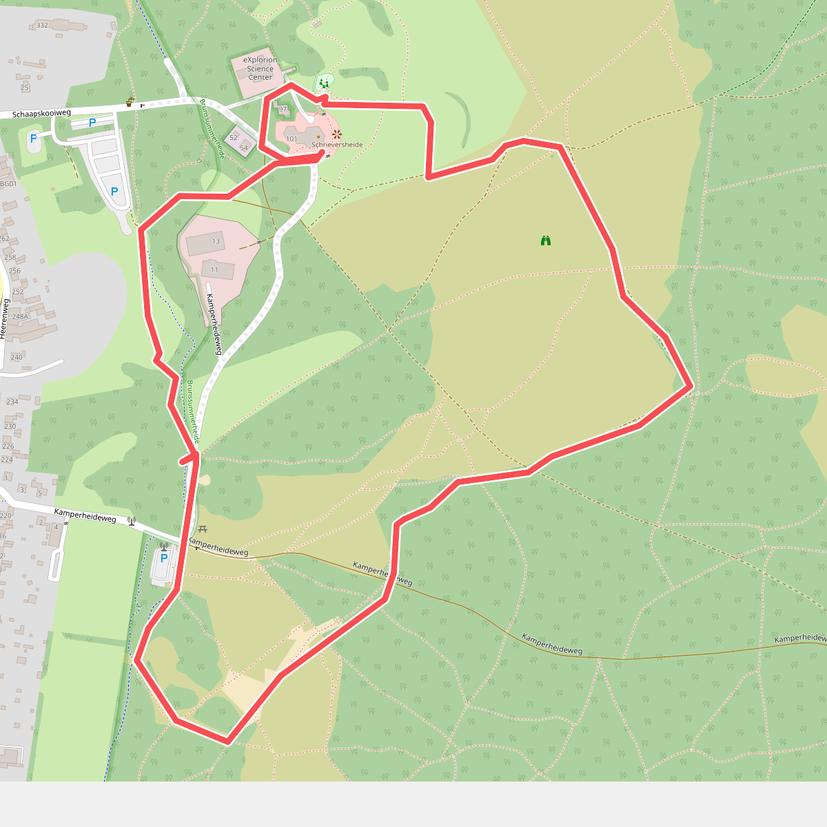 Wandelroute Brunssummerheide (Geel)