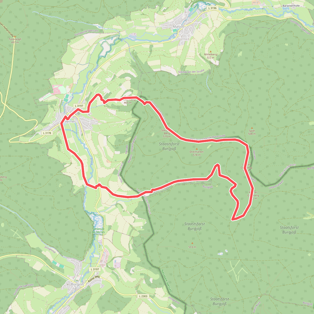 Mernes - Wanderweg Pilz