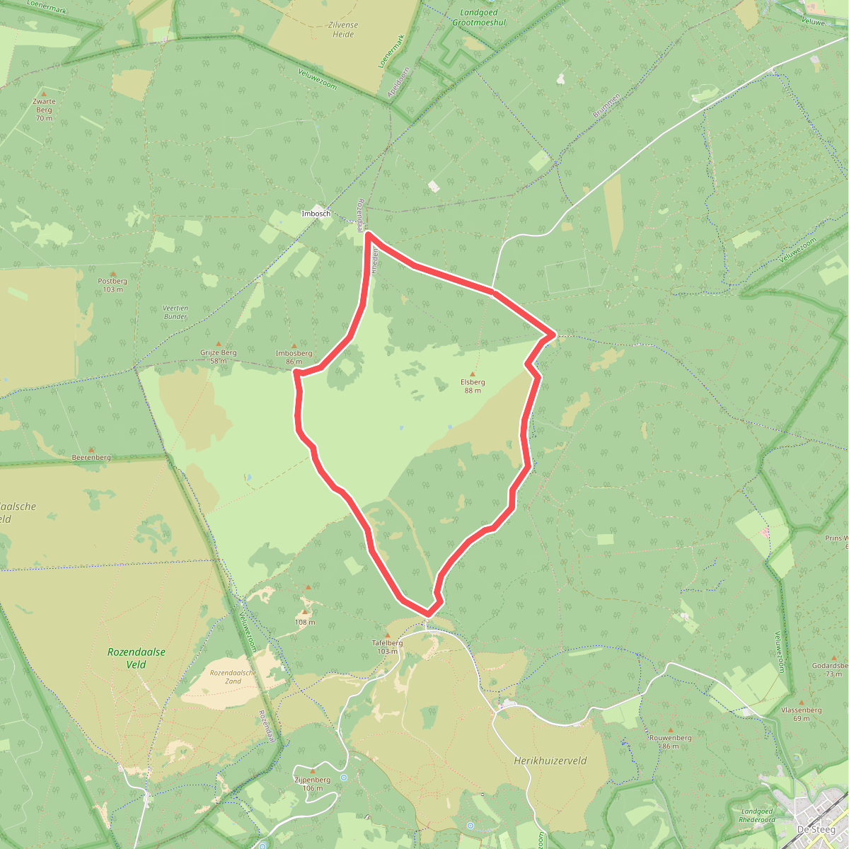 Bronstroute Veluwezoom