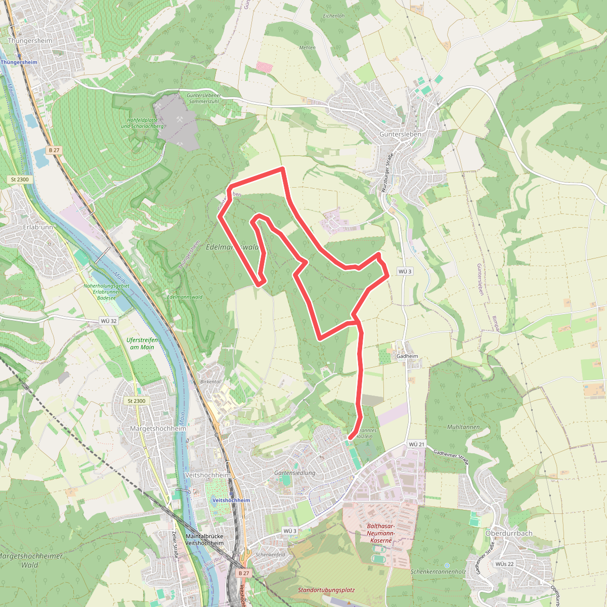 Nordic Walking "Gadheimer-Waldweg"