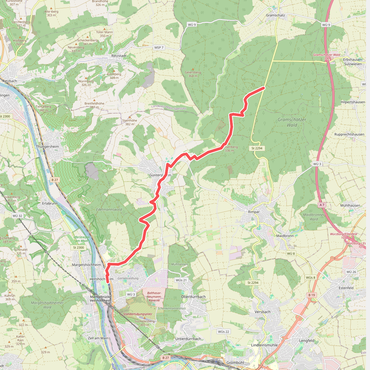 Veitshöchheim - Bergtheim