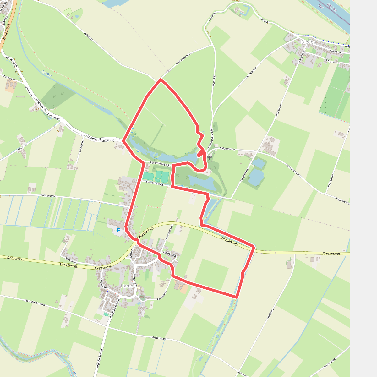 Wandelroute Groenendijk-Haren