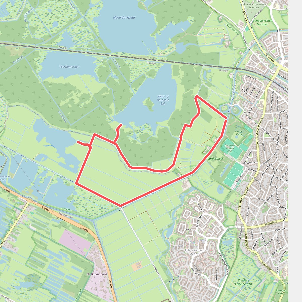 Wandelroute Laarzenpad - Naardermeer