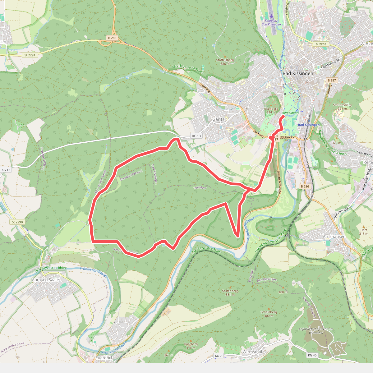 Rundweg Ruine Aura