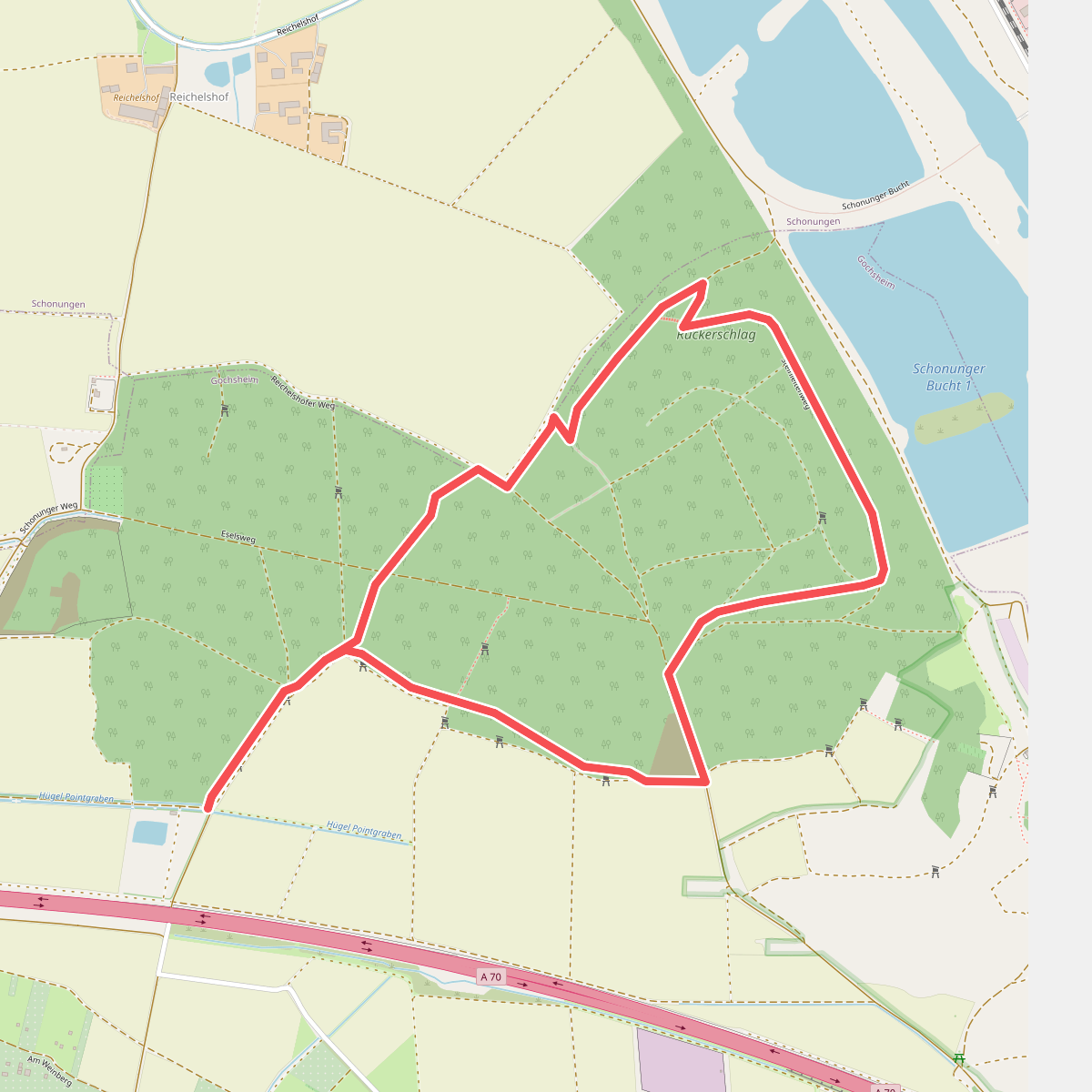 Bürgerwaldweg Gochsheim