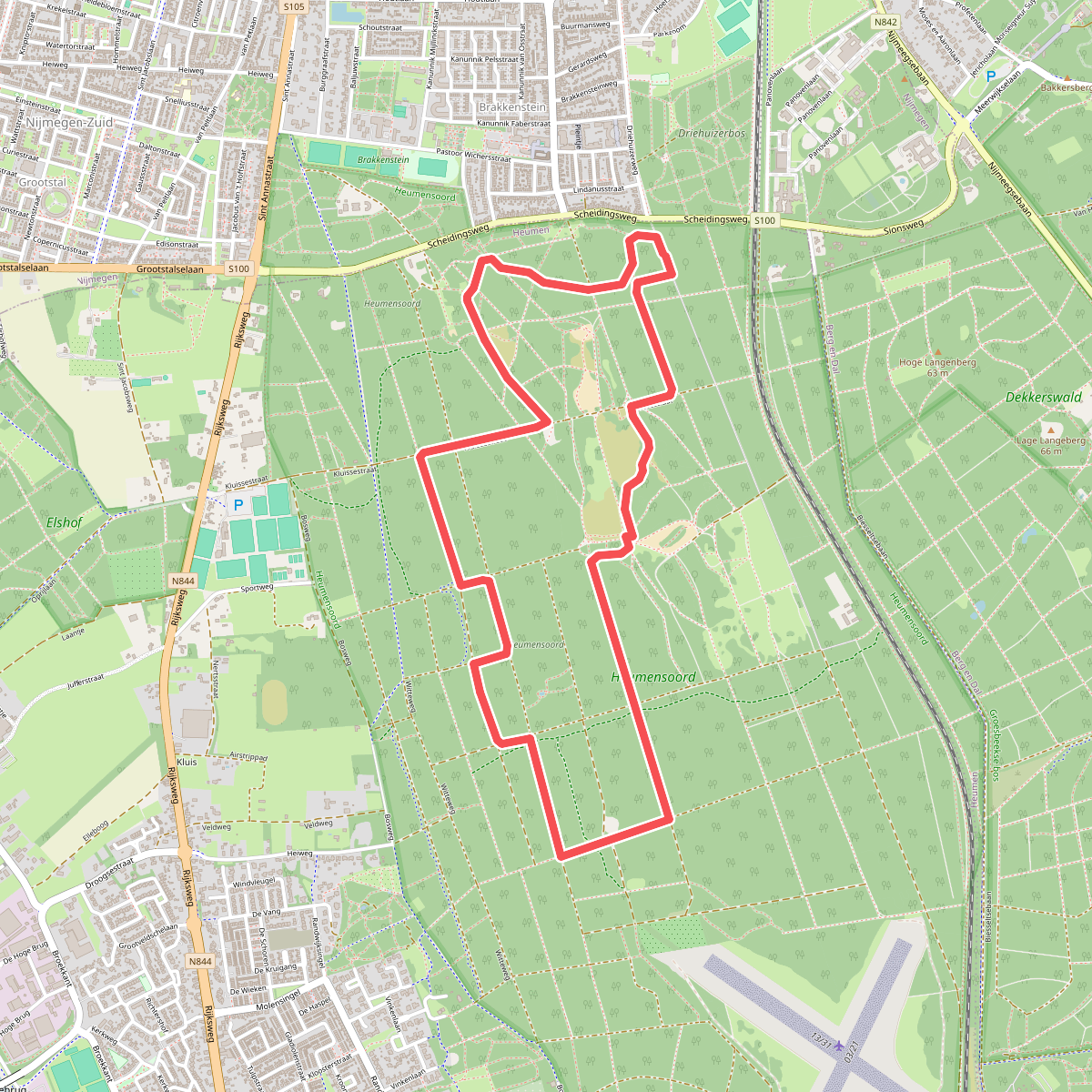 Bos & heideroute in Heumensoord