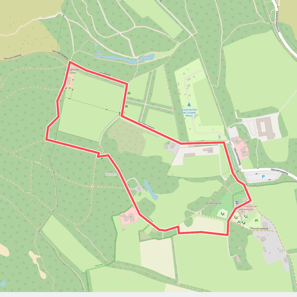 Wandelroute Schaapskooi Veluwezoom, bij Rheden