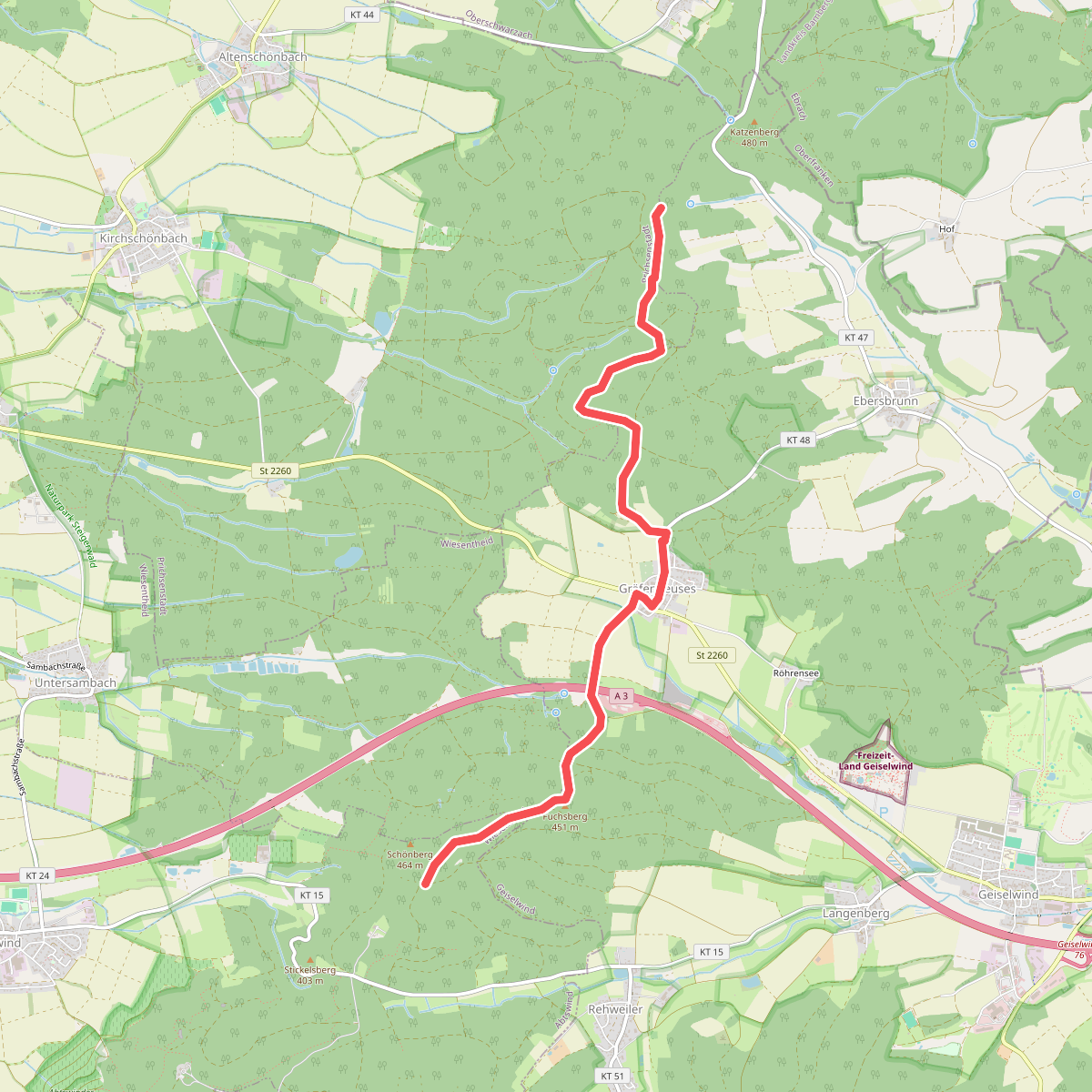 Wanderweg K2
