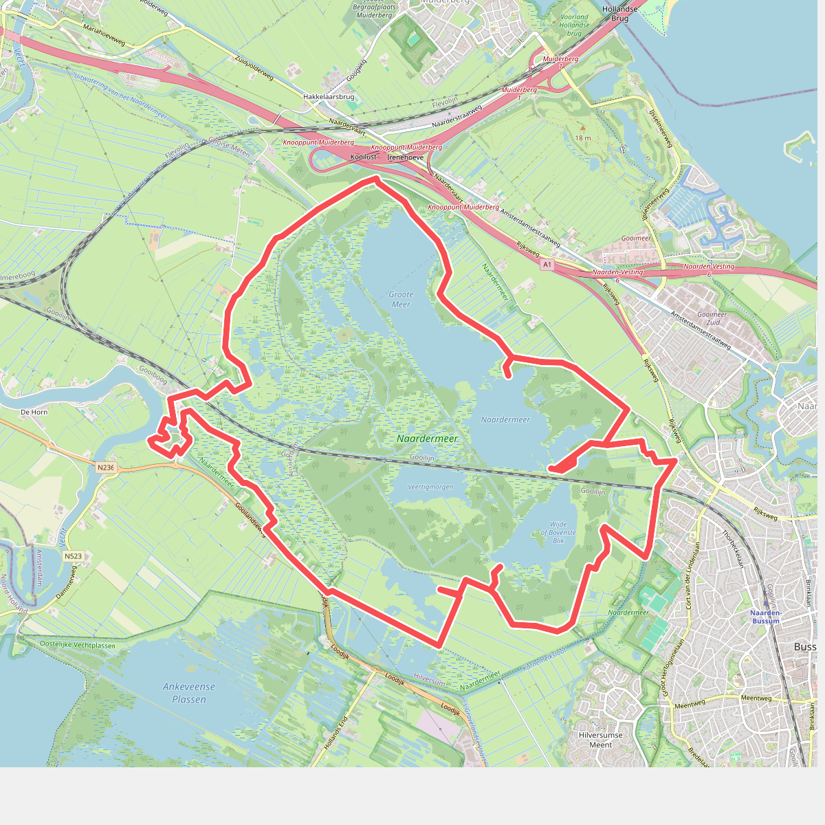 Wandelroute Naardermeer, vlak bij Naarden