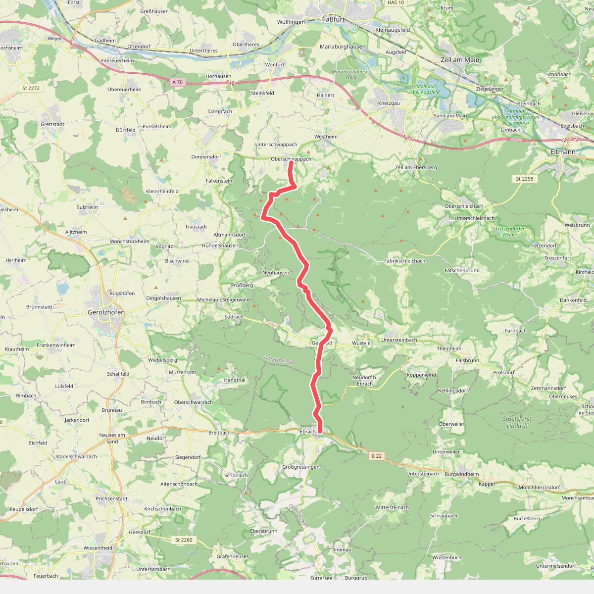 Wanderweg Roter Tropfen