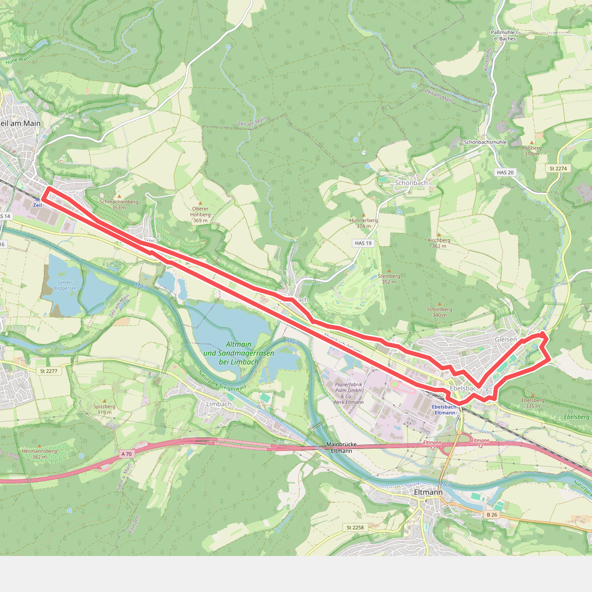 Ebelsbach/Zeil Weintal-Route