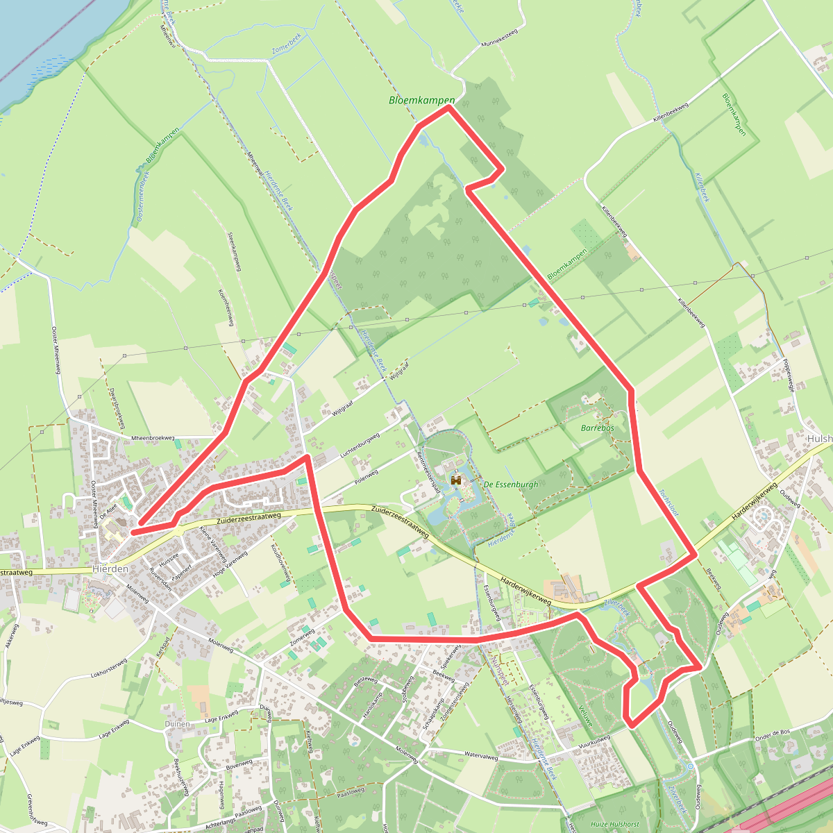 Wandeling Veluwemeerkust-Hulshorst