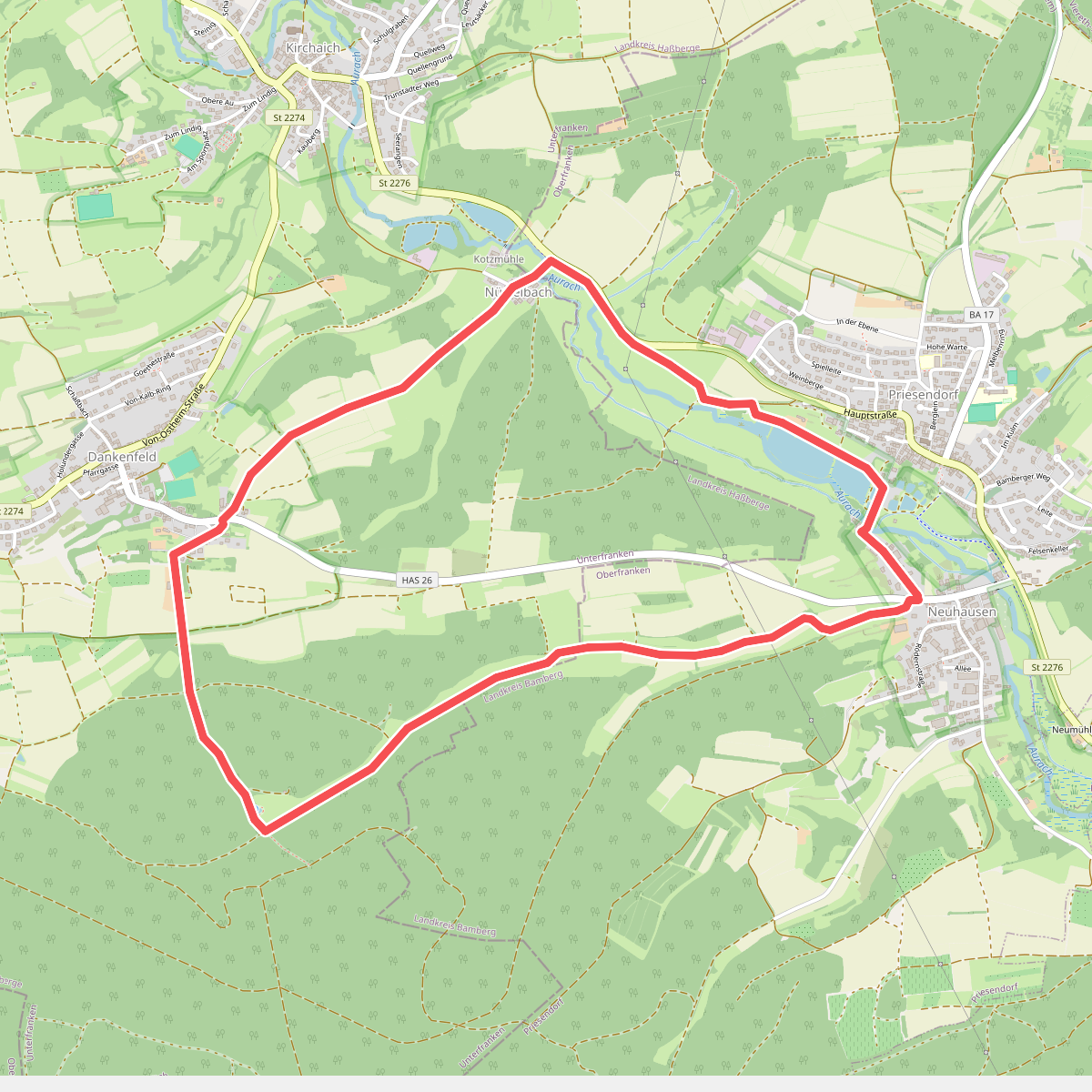 Rundweg Priesendorf P 1 "Froschweg
