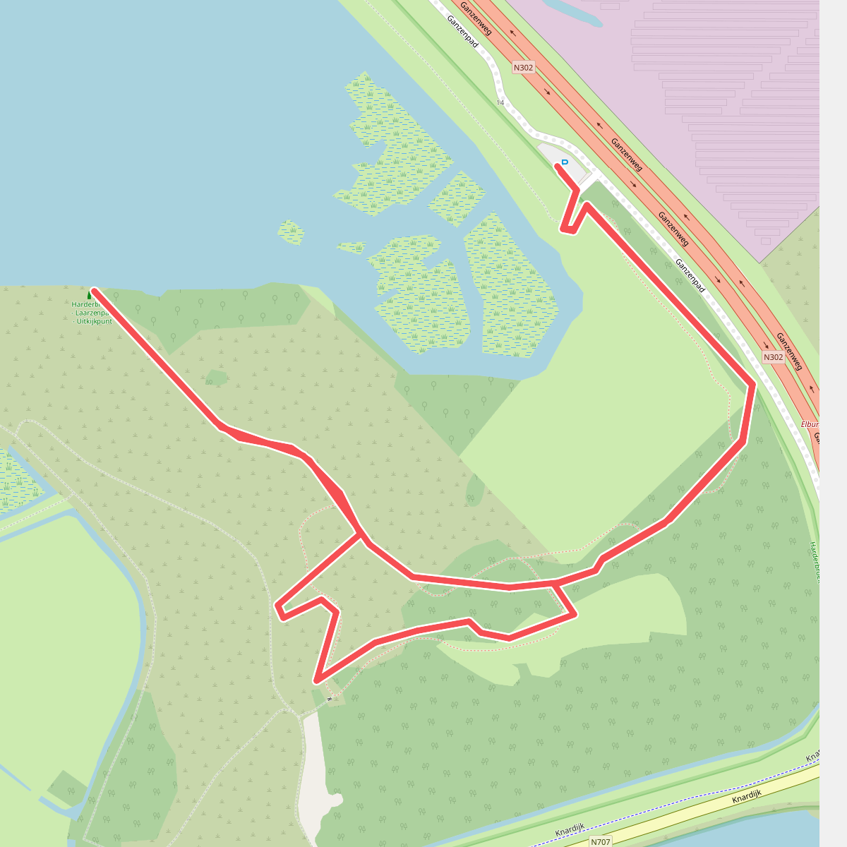 Giezenpad Harderbroek, bij Harderwijk