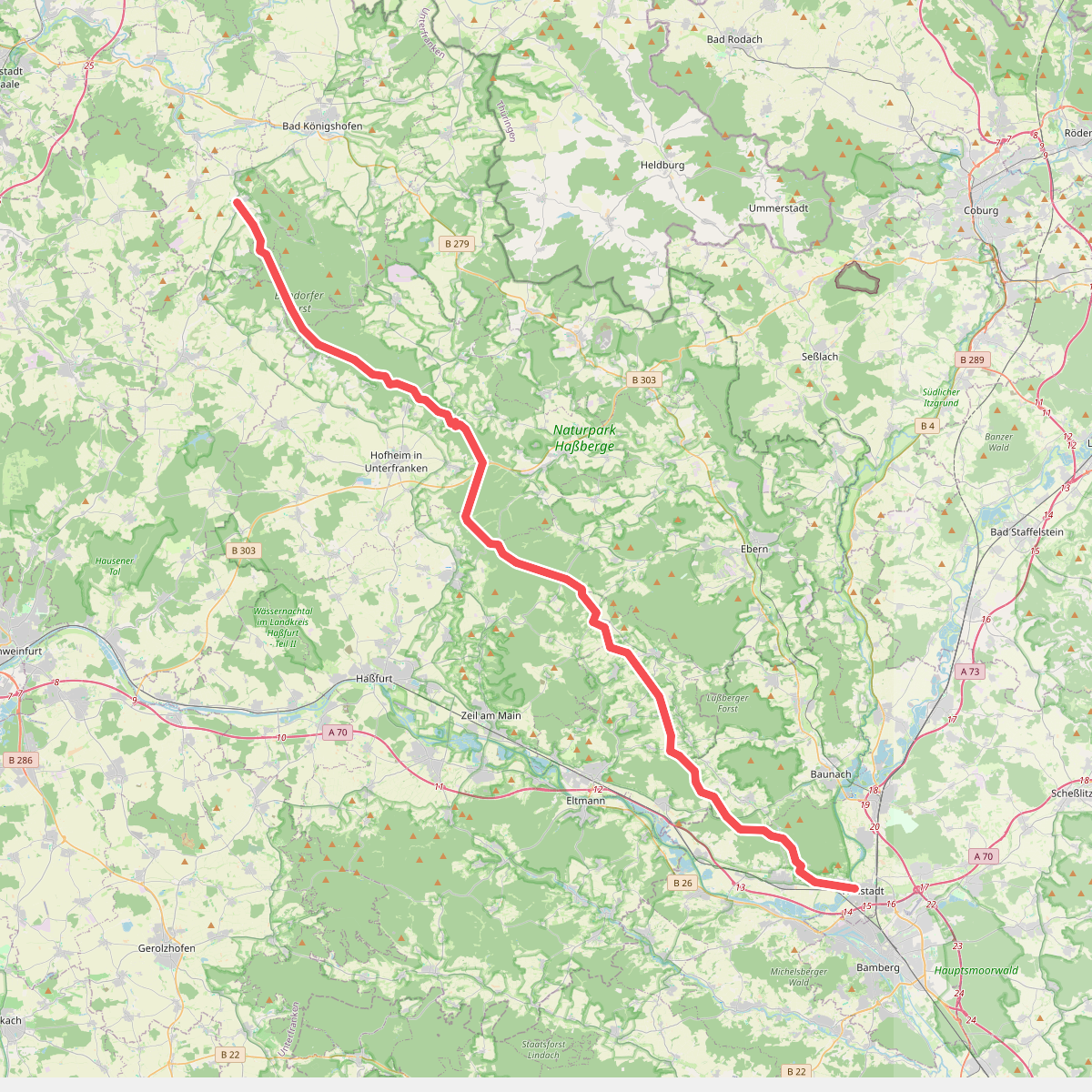Rennweg Haßberge