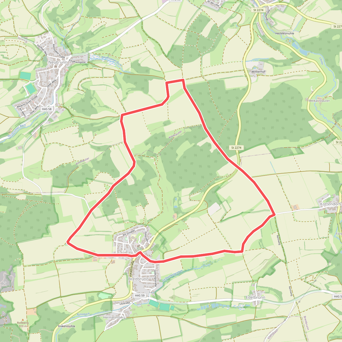 Fuchs-Wanderweg Breitbrunn