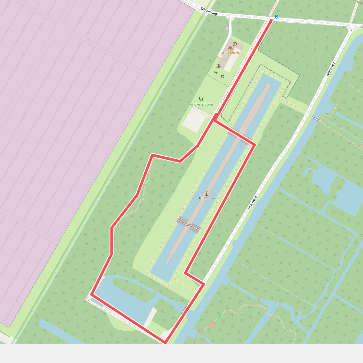 Deltawerkroute in Rijksmonument Waterloopbos