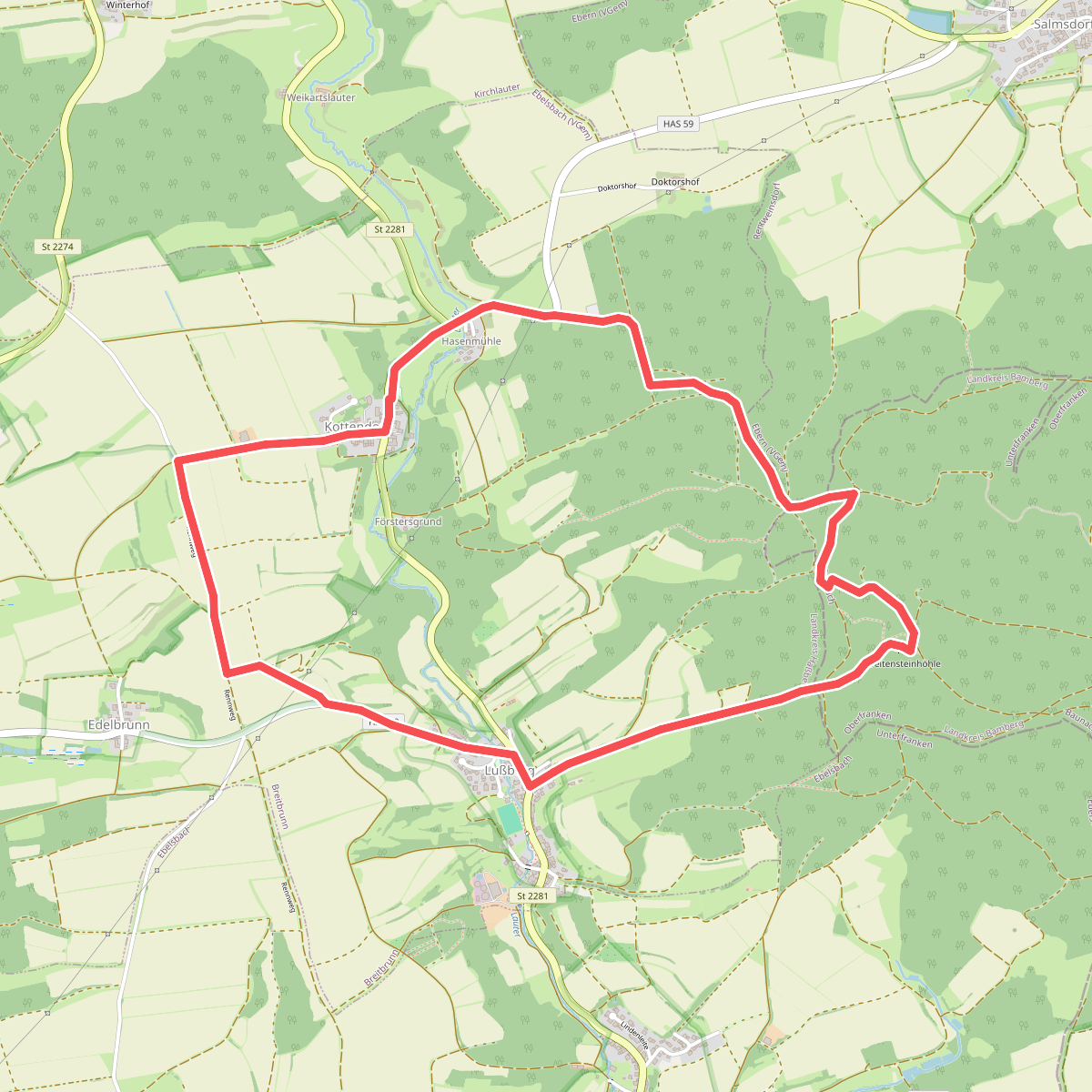 Rundwanderweg Hase Lußberg