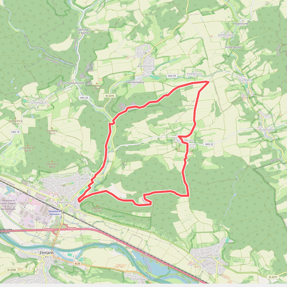 Rundwanderweg Maus Ebelsbach